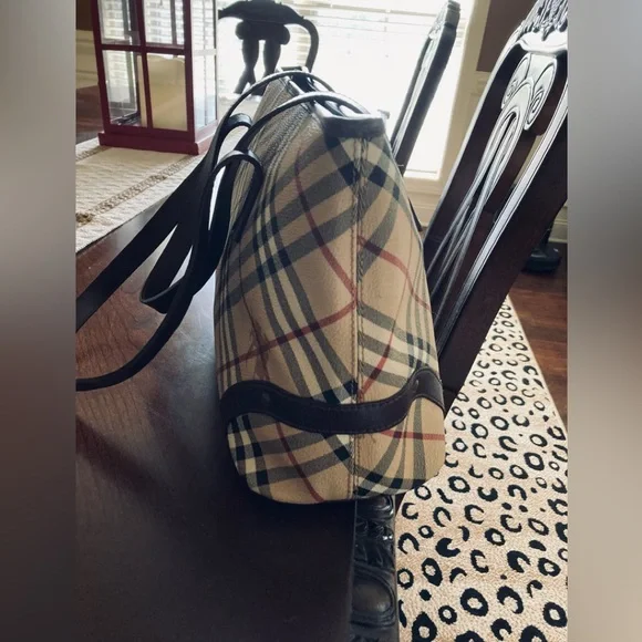 Burberry Haymarket Check Studded Tote - Picture 5 of 16